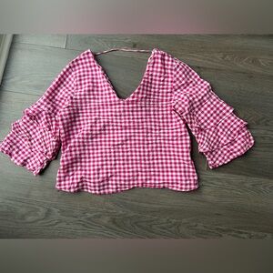 Zara top pink